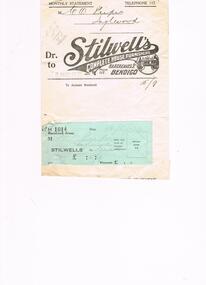 Document - STILWELL'S COMPLETE HOUSE FURNISHERS MONTHLY STATEMENT