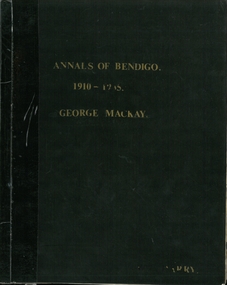 Book - ANNALS OF BENDIGO  VOLUMES  4 AND 5