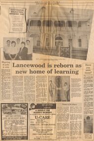 Document - LA TROBE UNIVERSITY BENDIGO COLLECTION: LANCEWOOD