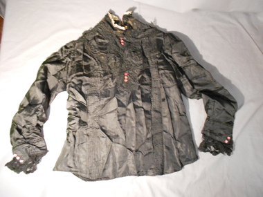 Clothing - HELEN MUSK COLLECTION: BLACK SILK TOP, Black Silk Top