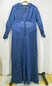 Clothing - HELEN MUSK COLLECTION: BLUE SILK DRESS. PART OF A TWO PIECE ENSEMBLE