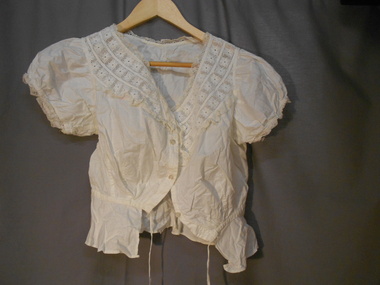 Clothing - HELEN MUSK COLLECTION: WHITE COTTON BLOUSE