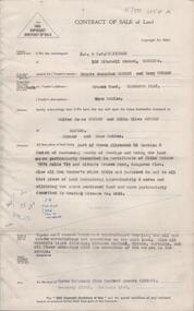 Document - H. A. & S. R. WILKINSON COLLECTION: CONTRACT OF SALE