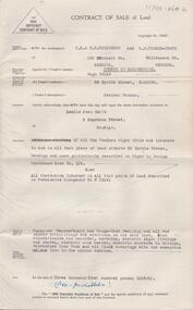 Document - H. A. & S. R. WILKINSON COLLECTION: CONTRACT OF SALE