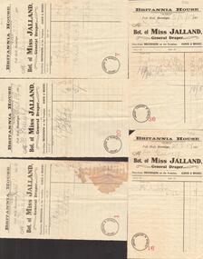 Document - GUINEY COLLECTION:  MISS JALLAND, GENERAL DRAPER,  INVOICES
