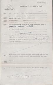 Document - H. A. & S. R. WILKINSON COLLECTION: CONTRACT OF SALE