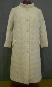 Clothing - AILEEN AND JOHN ELLISON COLLECTION: CRIMPLENE COAT BY GINA OF MELBOURNE: PART OF ENSEMBLE WITH 11400.520, 1950s