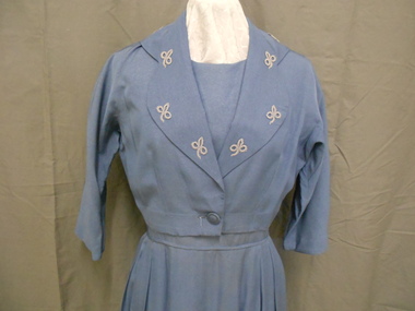 Clothing - AILEEN AND JOHN ELLISON COLLECTION: MID BLUE JACKET BY ZANKO: PART OF ENSEMBLE WITH 11400.522