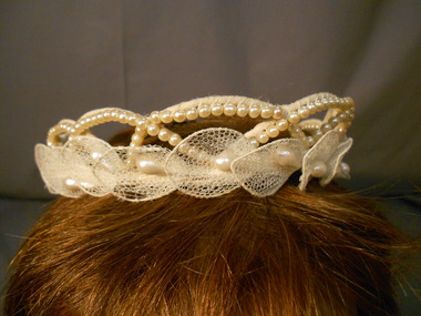 Clothing - BARBARA JOHNSON COLLECTION: WEDDING HEAD DRESS, 1958