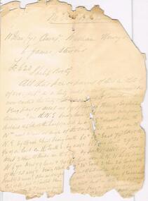 Document - H. A. & S. R. WILKINSON COLLECTION: HANDWRITTEN LETTER