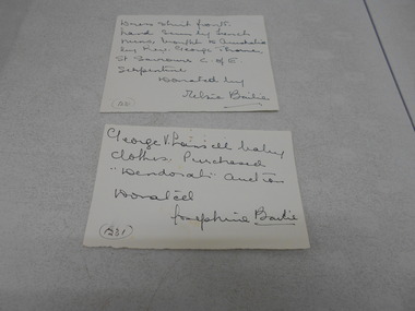 Document - HAND WRITTEN NOTE FROM DONOR OF 11400.602A AND 11400.602B, Handwritten Note from Donor 602