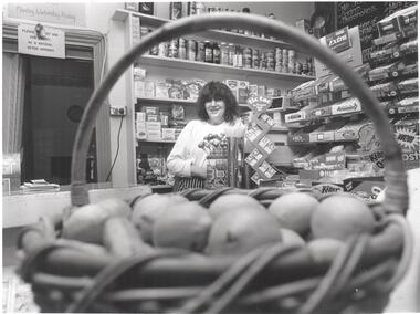 Photograph - BENDIGO ADVERTISER COLLECTION: DENISE RYAN IN THE HAPPY JACK STORE LOCKWOOD SOUTH, 10/08/1993