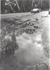 Photograph - BENDIGO ADVERTISER COLLECTION: WATER LAYING ON A ROAD AT LOCKWOOD SOUTH, 10/08/1993