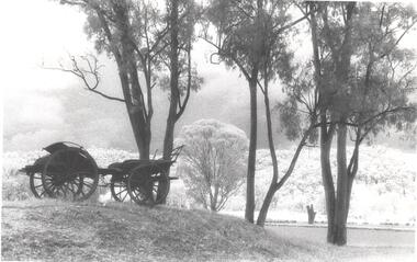 Photograph - BENDIGO ADVERTISER COLLECTION: OLD WAGON AT LOCKWOOD SOUTH