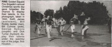 Newspaper - JENNY FOLEY COLLECTION: FIRE