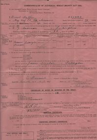 Document - ERROL BOVAIRD COLLECTION: WHEAT BOUNTY CLAIM