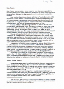 Document - LONG GULLY HISTORY GROUP COLLECTION: GRAN WEARNE & WILLIAM 'CLUBS' WEARNE