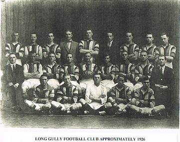 Photograph - LONG GULLY HISTORY GROUP COLLECTION: LONG GULLY FOOTBALL CLUB APPROXIMATELY 1926