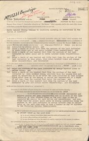 Document - MCCOLL, RANKIN AND STANISTREET COLLECTION: GOLD MINING LEASE NORTH DEBORAH MINING COMPANY, 29th August, 1950