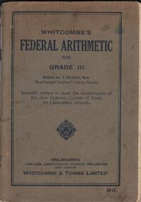 Book - AILEEN AND JOHN ELLISON COLLECTION: FEDERAL ARITHMETIC