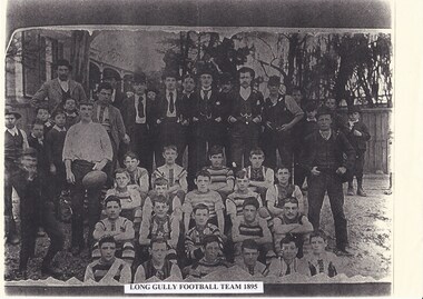 Photograph - LONG GULLY HISTORY GROUP COLLECTION: LONG GULLY FOOTBALL TEAM 1895