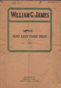 Book - AILEEN AND JOHN ELLISON COLLECTION: FIVE VERY EASY PIANO SOLOS