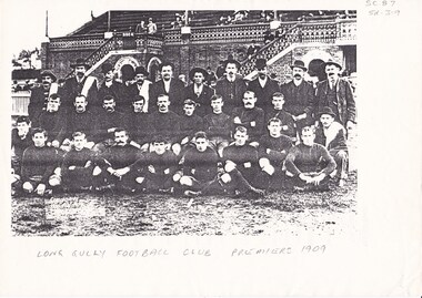 Photograph - LONG GULLY HISTORY GROUP COLLECTION: LONG GULLY FOOTBALL CLUB PREMIERS 1909