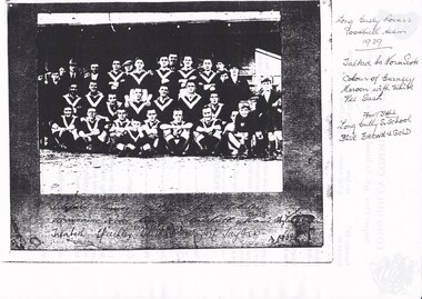 Photograph - LONG GULLY HISTORY GROUP COLLECTION: LONG GULLY ROVERS FOOTBALL TEAM 1939