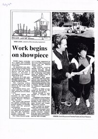 Document - LONG GULLY HISTORY GROUP COLLECTION: WORK BEGINS ON SHOWPIECE