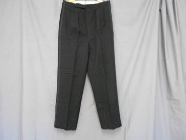Clothing - AILEEN AND JOHN ELLISON COLLECTION: BLACK HIGH WAISTED TROUSERS, 1950's
