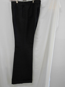 Clothing - AILEEN AND JOHN ELLISON COLLECTION: BLACK FLARED TROUSERS BY SIMON GEE, 1960's