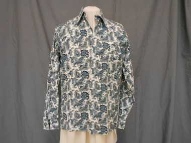 Clothing - AILEEN AND JOHN ELLISON COLLECTION: MEN'S PAISLEY SHIRT, 1960's