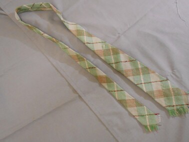 Clothing - AILEEN AND JOHN ELLISON COLLECTION: GREEN TARTAN TIE BY KLIPPER, 1960's