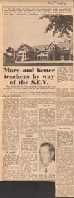 Document - Digital, LA TROBE UNIVERSITY BENDIGO COLLECTION: MORE AND BETTER TEACHERS BY WAY OF THE S.C.V