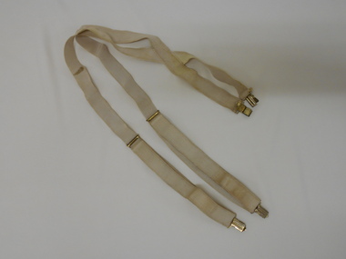 Clothing - AILEEN AND JOHN ELLISON COLLECTION: CREAM BRACES FOR FORMAL WEAR