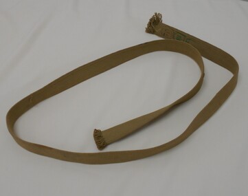 Clothing - AILEEN AND JOHN ELLISON COLLECTION: WOVEN KHAKI BELT WEBBING, 1950's - 1960's