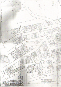 Map - LONG GULLY HISTORY GROUP COLLECTION: SANDHURST AT BENDIGO