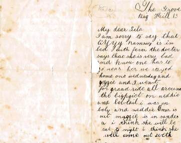Document - BUICK COLLECTION: LETTER TO LILA BUICK