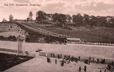 Postcard - BASIL WATSON COLLECTION:  RACETRACK BROOKLANDS, WEYBRIDGE