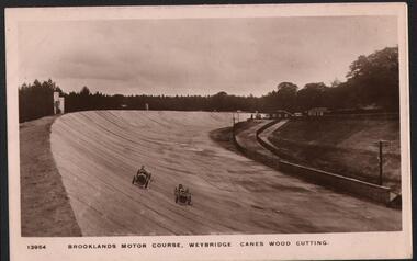 Postcard - BASIL WATSON COLLECTION:  BROOKLANDS MOTOR COURSE