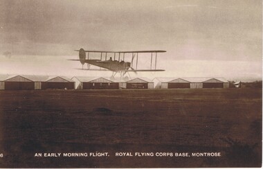 Postcard - BASIL WATSON COLLECTION:  ROYAL FLYING CORPS BASE, MONTROSE, UK