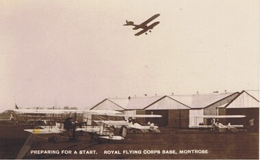 Postcard - BASIL WATSON COLLECTION:  ROYAL FLYING CORPS BASE, MONTROSE, UK
