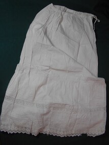 Clothing - ELAINE BISHOP COLLECTION:HALF SLIP FULL LENGTH PETTICOAT, 1890-1910