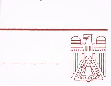 Document - LA TROBE UNIVERSITY BENDIGO COLLECTION: PER ARDUA AD ASTRA BENDIGO