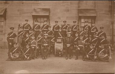 Postcard - ELMA WINSLADE WELLS COLLECTION: PHOTO OF A ARMY BAND
