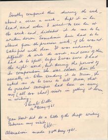 Document - ELMA WINSLADE WELLS COLLECTION: PAGES OF VERSES COMPOSED BY DOROTHY WELLS