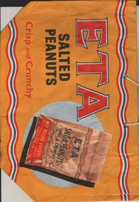 Ephemera - SHOWBAGS COLLECTION: ETA PEANUT BUTTER AND SALTED PEANUTS SHOWBAG