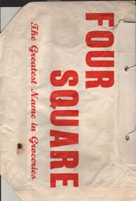Ephemera - SHOWBAGS COLLECTION: FOUR SQUARE SHOWBAG