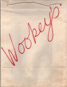 Ephemera - SHOWBAGS COLLECTION: WOOPEY'S SHOWBAG
