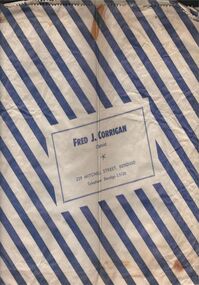 Ephemera - SHOWBAGS COLLECTION: FRED J. CORRIGAN SHOWBAG